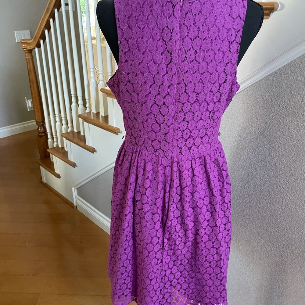 Nicole Miller purple dress size 8 - Picture 5 of 6